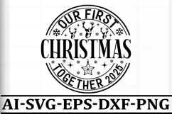 Christmas Round sign Svg Design Round Sign SVG quotes Product Image 1