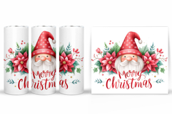 Christmas Gnome Tumbler. Christmas Tumbler Sublimation Product Image 2