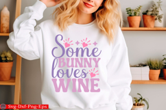 Happy Easter SVG Design Cute Easter Quotes SVG Bunny SVG Product Image 1