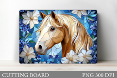 Horse Cutting Board Design. Horse Sublimation Product Image 1