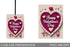 Valentines Day Car Air Freshener. Heart Car Air Freshener Product Image 1