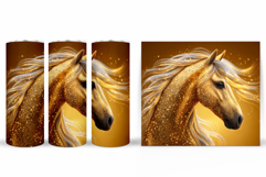 Horse Flowers Tumbler Design. Horse Tumbler Sublimation Product Image 2