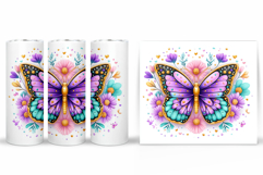 Butterfly Tumbler Sublimation. Butterfly Sublimation Product Image 2