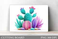 Cactus Cutting Board. Plants Cutting Board Sublimation Product Image 1
