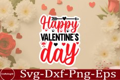Valentine sticker SVG Design Valentine Love Sticker Svg Product Image 1