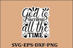Christian Sticker Svg design and Jesus quotes Religious Svg Product Image 1