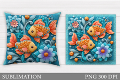 Fish Pillow Sublimation. Fish Sublimation Product Image 1