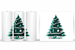 Christmas Tree Tumbler Sublimation. Christmas Tumbler Design Product Image 2