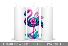 Flamingo Tumbler Design. Flamingo Sublimation Product Image 1