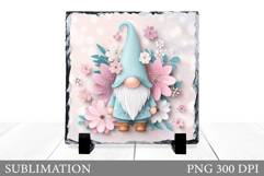 Cute Gnome Slate Design. Cute Gnome Sublimation Product Image 1