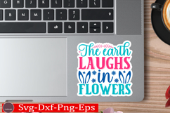 Happy Easter stickerS VG Design Cute Easter Quotes SVG Bunny Product Image 1