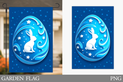 Easter Bunny Garden Flag.Easter Garden Flag Sublimation Product Image 1