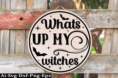 Halloween round sign svg design and Halloween quotes Product Image 1