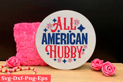 4th of July round sign svg design, Patriotics Quotes Svg, Product Image 1