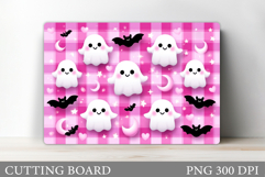 Cute Halloween Cutting Board. Cute Ghost Cutting Board Product Image 1
