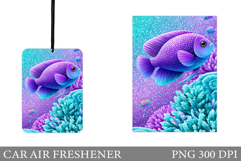 Fish Car Air Freshener Design. Cute Fish Sublimation Product Image 1