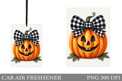 Pumpkin Car Air Freshener. Halloween Car Air Freshener Product Image 1
