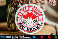 Little Dude Farmhouse Sign, Round Sign Design Product Image 1