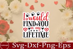 Valentine sticker SVG Bundle Design Valentine Love Sticker Product Image 11