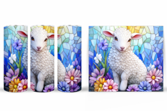 Cute Lamb Tumbler Sublimation. Lamb Summer Tumbler Design Product Image 2