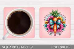 Carrot Coaster Design. Carrot Sublimation Product Image 1