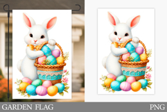 Easter Bunny Garden Flag. Easter Garden Flag Design Product Image 1