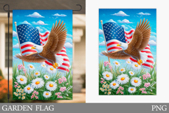 Patriotic Eagle Garden Flag. Patriotic Garden Flag Design Product Image 1