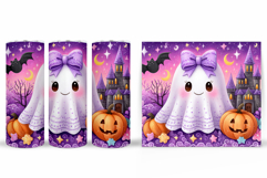 Cute Halloween Pumpkin Tumbler. Cute Ghost Tumbler Design Product Image 2