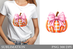 Fall Pumpkin T-Shirt Design. Autumn Pumpkin Sublimation Product Image 1