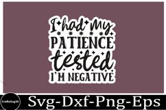 Sassy sticker svg Sarcastic SVG, Design, Funny Quotes SVG, Product Image 1