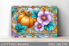 Pumpkin Cutting Board Design. Pumpkin Kitchen Cutting Board Product Image 1