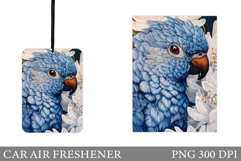 Parrot Car Air Freshener Design. Flowers Car Air Freshener Product Image 1