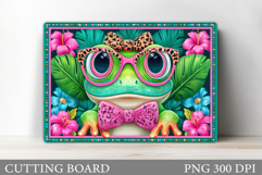 Frog Cutting Board Design. Frog Sublimation Product Image 1