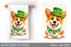 St Patrick Dog Kitchen Towel. St Patrick Kitchen Towel Product Image 1