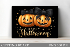 Halloween Cutting Board. Pumpkin Cutting Board Sublimation Product Image 1