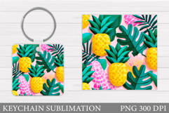 Pineapple Keychain Design. Pineapple Sublimation Product Image 1