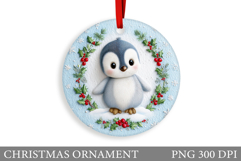 Cute Penguin Christmas Ornament. Christmas Ornament Design Product Image 1