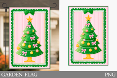 Christmas Tree Garden Flag. Christmas Garden Flag Design Product Image 1