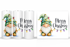 Christmas Gnome Tumbler. Christmas Tumbler Sublimation Product Image 2