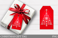 Christmas Gift Tag Design. Christmas Tree Gift Tag Printable Product Image 1
