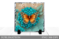 Butterfly Sublimation. Butterfly Slate Sublimation Product Image 1