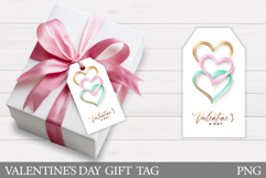 Valentines Gift Tag Design. Heart Gift Tag Printable Product Image 1