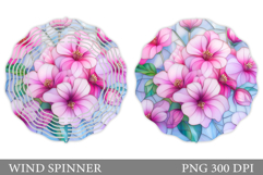 Wildflowers Wind Spinner. Floral Wind Spinner Sublimation Product Image 1