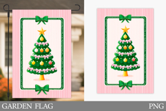 Christmas Tree Garden Flag. Merry Christmas Garden Flag Product Image 1