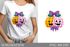 Halloween Pumpkin T-Shirt Design. Pumpkin Sublimation Product Image 1