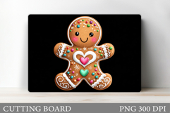 Christmas Cutting Board Design. Gingerbread Cutting Board Product Image 1