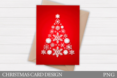 Christmas Tree Card Design. Christmas Card Printable Product Image 1