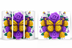 Butterfly Tumbler Design. Butterfly Tumbler Sublimation Product Image 2