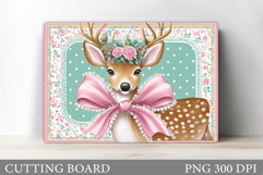 Christmas Deer Cutting Board. Christmas Cutting Board Design Product Image 1
