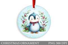 Cute Penguin Christmas Ornament. Christmas Ornament Design Product Image 1